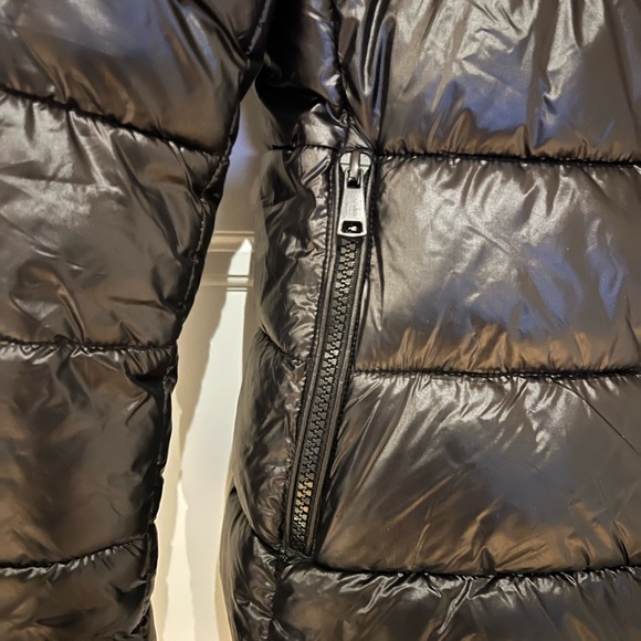ZARA shiny black puffer jacket - Picture 5 of 7